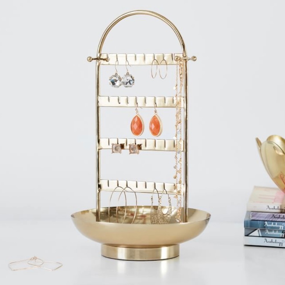 Pottery Barn Teen Gold Earring Organizer Stand